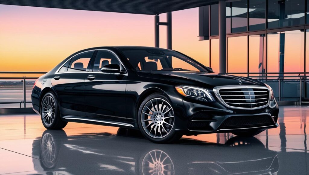 How Personal Chauffeur Services Save You Time Every Week 1 Black Mercedes S Class in corporate travel