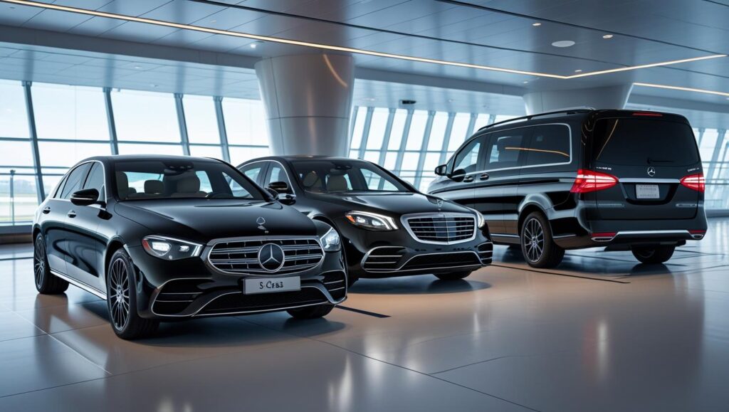 Experience Unmatched Luxury and Convenience with GMH Chauffeur Services 1 Black Mercedes E Class S Class V Class 2023