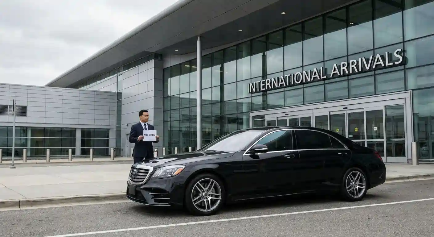 Executive Chauffeur at airport