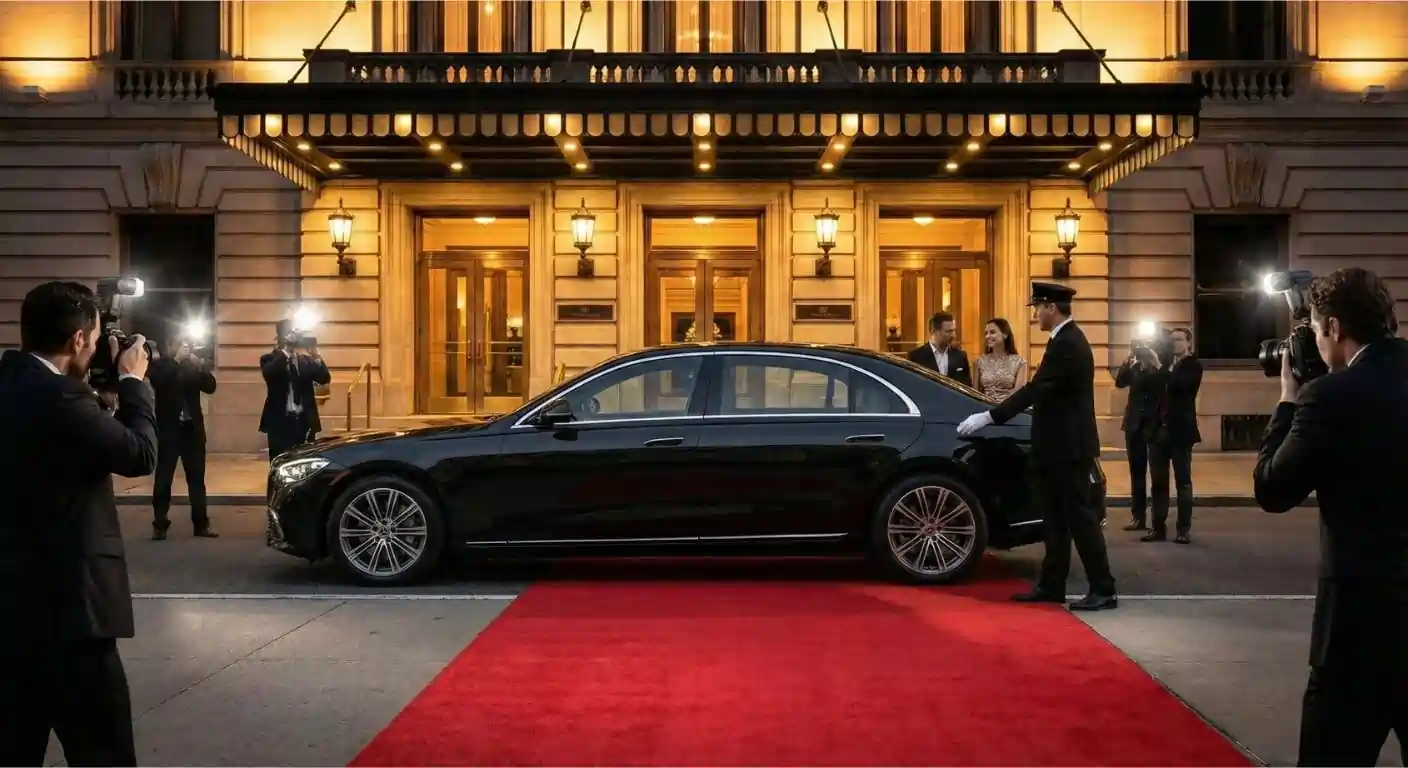 Chauffeur service for a special event